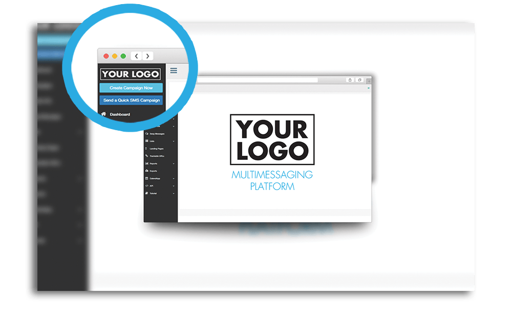 White label multichannel messaging platform with custom design